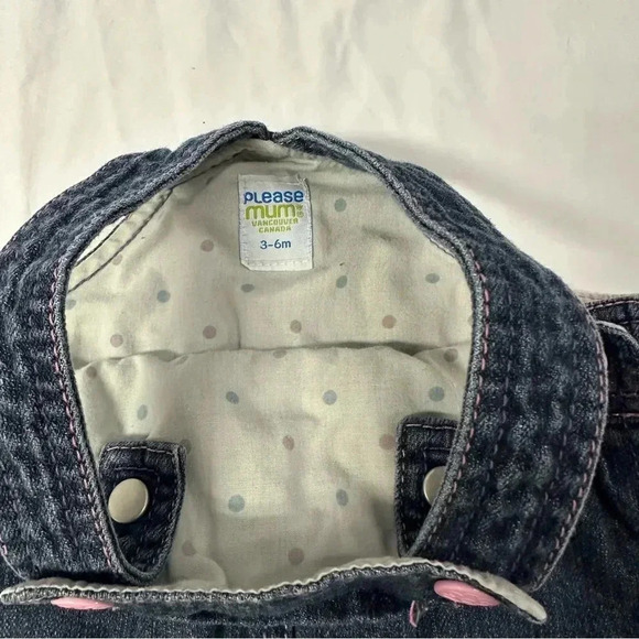 Please Mum - Vintage denim embroidered overalls. Size 3-6 months - Picture 3 of 5